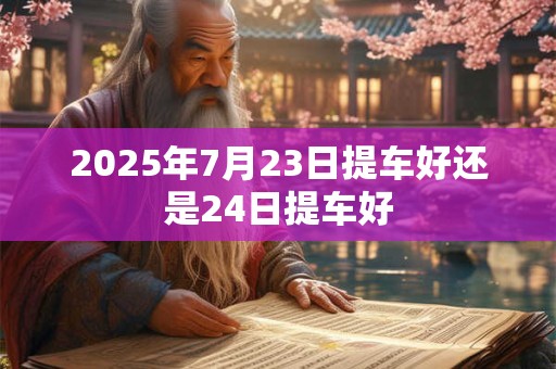 2025年7月23日提车好还是24日提车好