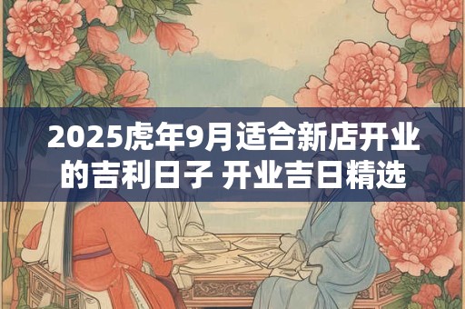 2025虎年9月适合新店开业的吉利日子 开业吉日精选