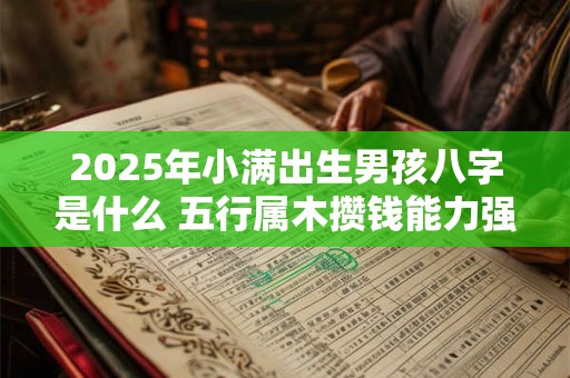 2025年小满出生男孩八字是什么 五行属木攒钱能力强