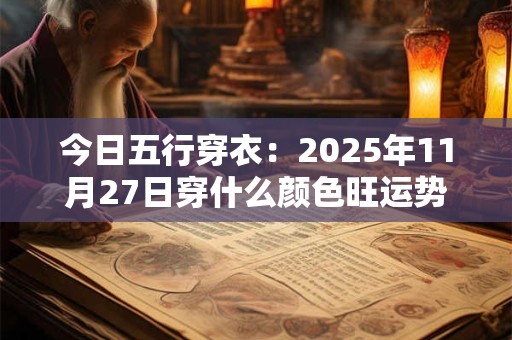 今日五行穿衣：2025年11月27日穿什么颜色旺运势