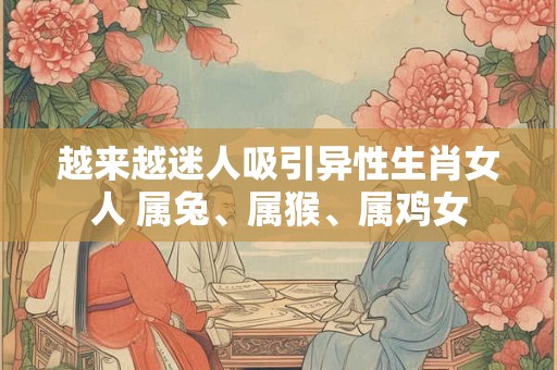 越来越迷人吸引异性生肖女人 属兔、属猴、属鸡女 越来越迷人吸引异性生肖女人 属兔、属猴、属鸡女