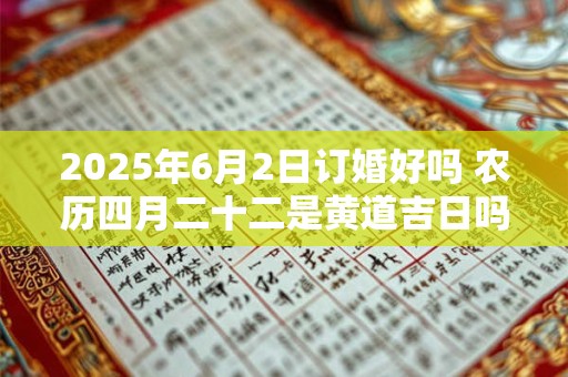 2025年6月2日订婚好吗 农历四月二十二是黄道吉日吗