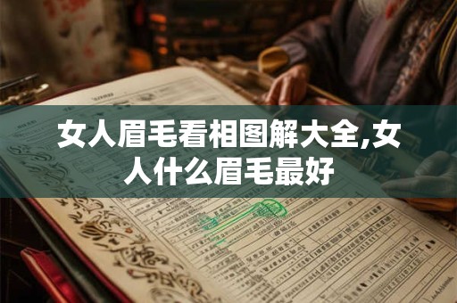 女人眉毛看相图解大全,女人什么眉毛最好