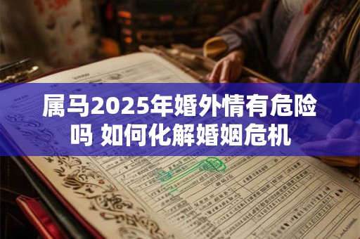 属马2025年婚外情有危险吗 如何化解婚姻危机