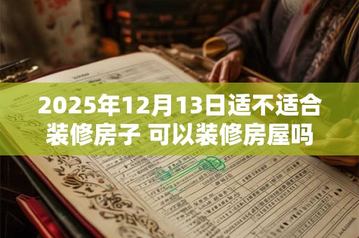 2025年12月13日适不适合装修房子 可以装修房屋吗
