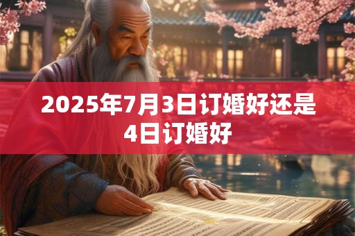 2025年7月3日订婚好还是4日订婚好