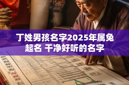 丁姓男孩名字2025年属兔起名 干净好听的名字