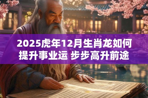 详细阅读:2025虎年12月生肖龙如何提升事业运 步步高升前途无量 2025虎年12月生肖龙如何提升事业运 步步高升前途无量