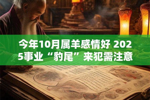 今年10月属羊感情好 2025事业“豹尾”来犯需注意