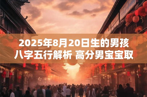 2025年8月20日生的男孩八字五行解析 高分男宝宝取名字