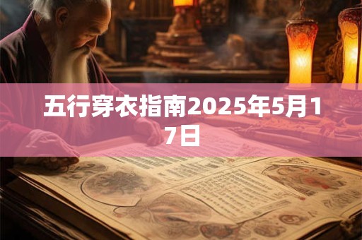 五行穿衣指南2025年5月17日