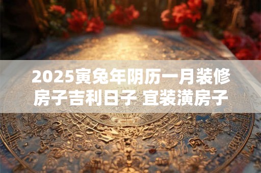 2025寅兔年阴历一月装修房子吉利日子 宜装潢房子佳期
