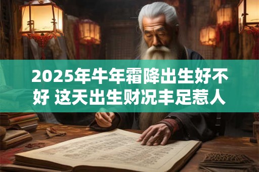 2025年牛年霜降出生好不好 这天出生财况丰足惹人爱