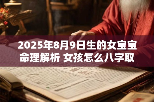 2025年8月9日生的女宝宝命理解析 女孩怎么八字取名