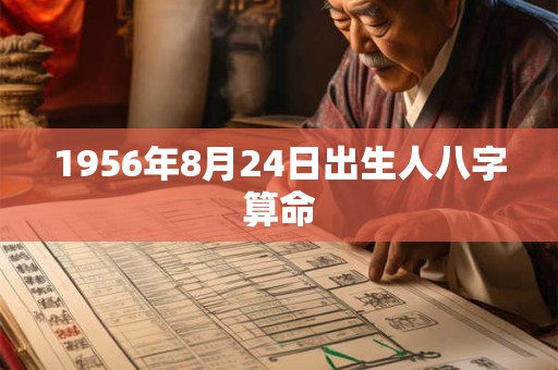 1956年8月24日出生人八字算命