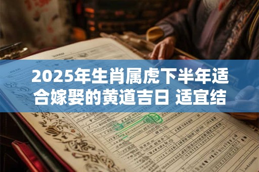 2025年生肖属虎下半年适合嫁娶的黄道吉日 适宜结婚的好日子
