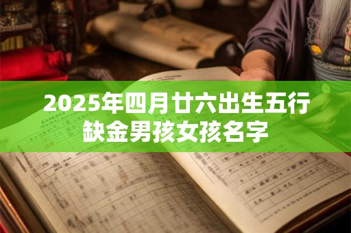 2025年四月廿六出生五行缺金男孩女孩名字