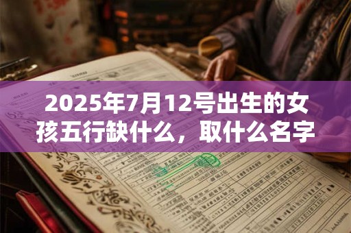 2025年7月12号出生的女孩五行缺什么，取什么名字好