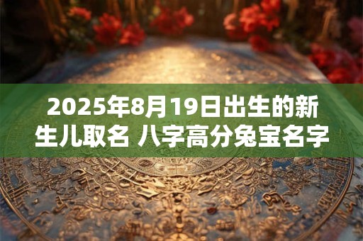 2025年8月19日出生的新生儿取名 八字高分兔宝名字