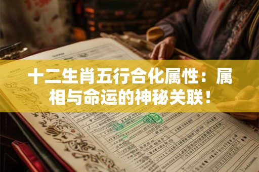 十二生肖五行合化属性：属相与命运的神秘关联！