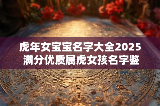 虎年女宝宝名字大全2025 满分优质属虎女孩名字鉴赏