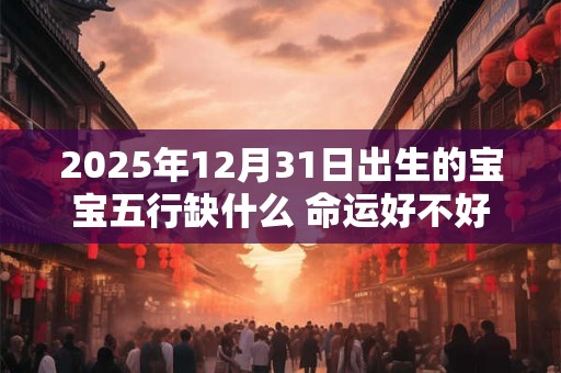 2025年12月31日出生的宝宝五行缺什么 命运好不好