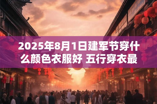 2025年8月1日建军节穿什么颜色衣服好 五行穿衣最佳色