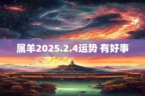 属羊2025.2.4运势 有好事