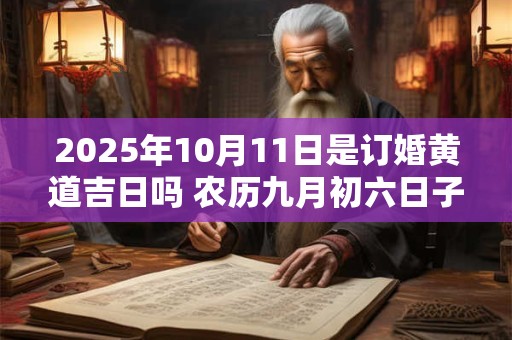 2025年10月11日是订婚黄道吉日吗 农历九月初六日子好吗
