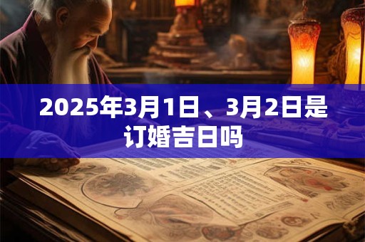 2025年3月1日、3月2日是订婚吉日吗