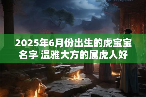 2025年6月份出生的虎宝宝名字 温雅大方的属虎人好名