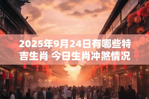2025年9月24日有哪些特吉生肖 今日生肖冲煞情况