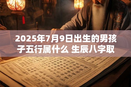 2025年7月9日出生的男孩子五行属什么 生辰八字取名
