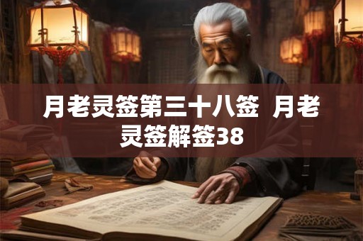 月老灵签第三十八签  月老灵签解签38