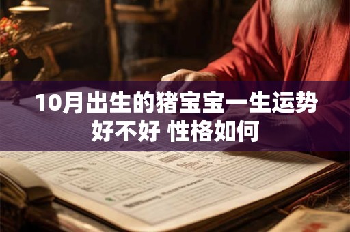 10月出生的猪宝宝一生运势好不好 性格如何 10月出生的猪宝宝一生运势好不好 性格如何