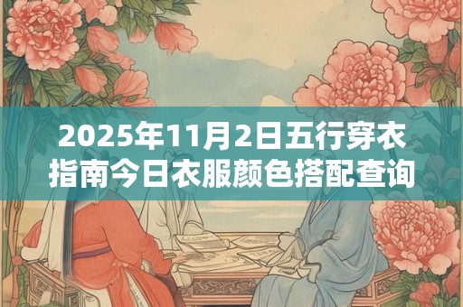 2025年11月2日五行穿衣指南今日衣服颜色搭配查询