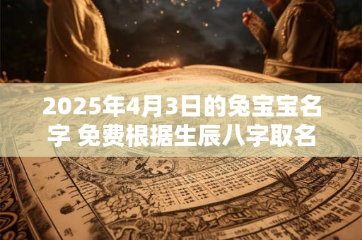 2025年4月3日的兔宝宝名字 免费根据生辰八字取名