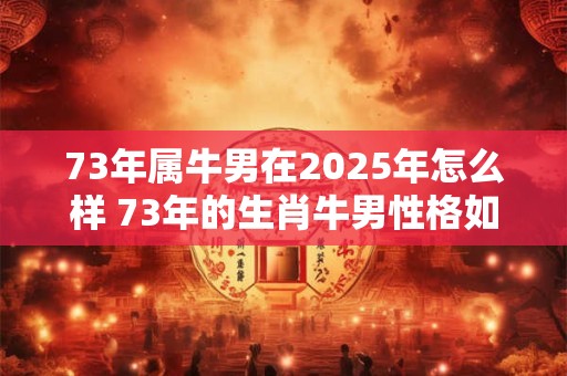 73年属牛男在2025年怎么样 73年的生肖牛男性格如何