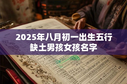 2025年八月初一出生五行缺土男孩女孩名字