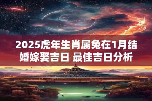 2025虎年生肖属兔在1月结婚嫁娶吉日 最佳吉日分析