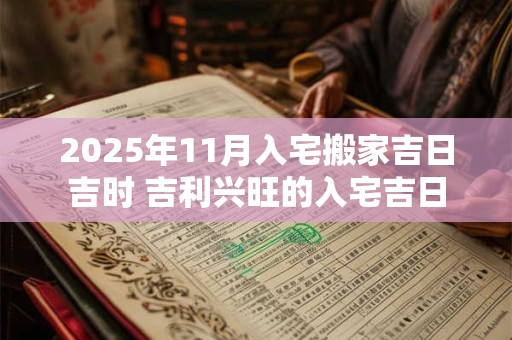 2025年11月入宅搬家吉日吉时 吉利兴旺的入宅吉日 2025年11月入宅搬家吉日吉时 吉利兴旺的入宅吉日