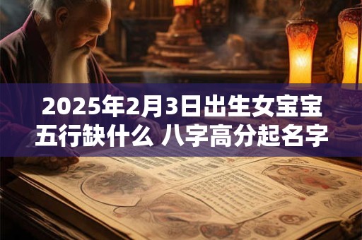 2025年2月3日出生女宝宝五行缺什么 八字高分起名字