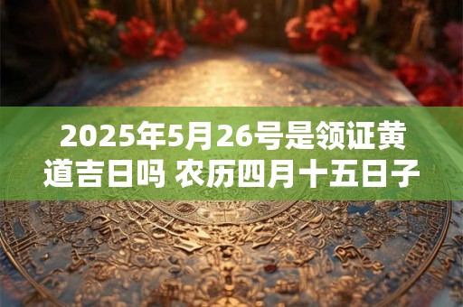 2025年5月26号是领证黄道吉日吗 农历四月十五日子好吗