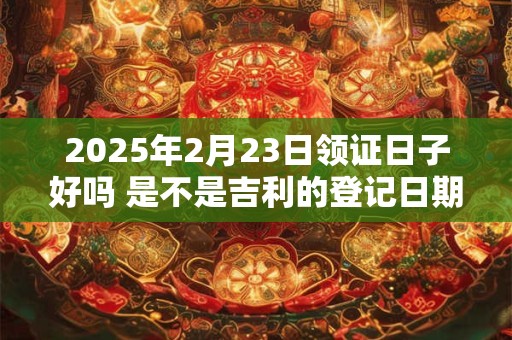 2025年2月23日领证日子好吗 是不是吉利的登记日期