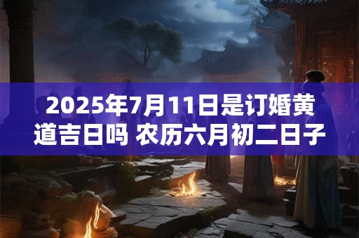 2025年7月11日是订婚黄道吉日吗 农历六月初二日子好吗