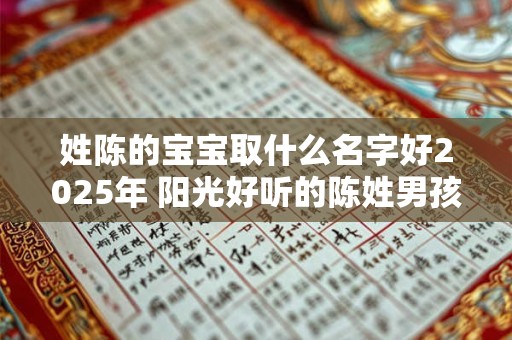 姓陈的宝宝取什么名字好2025年 阳光好听的陈姓男孩起名
