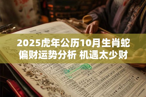 2025虎年公历10月生肖蛇偏财运势分析 机遇太少财运一般