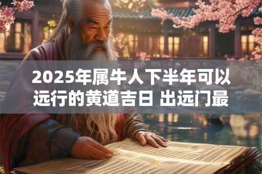 2025年属牛人下半年可以远行的黄道吉日 出远门最好的日子