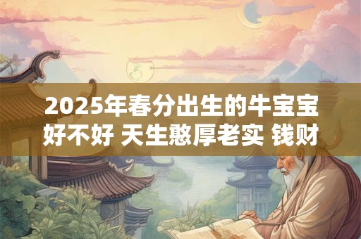2025年春分出生的牛宝宝好不好 天生憨厚老实 钱财运势旺