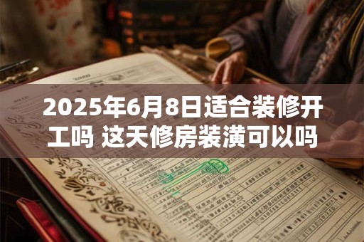 2025年6月8日适合装修开工吗 这天修房装潢可以吗